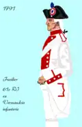 61e régiment d’infanterie de ligne de 1791 à 1792