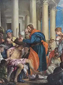 Véronèse, Saint-Barnabé guérissant les malades (vers 1566).