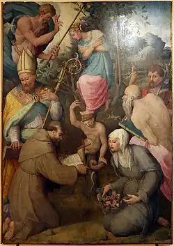 Allegoria dell'Immacolata Concezione e Santi.