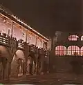 La cour en 1967.