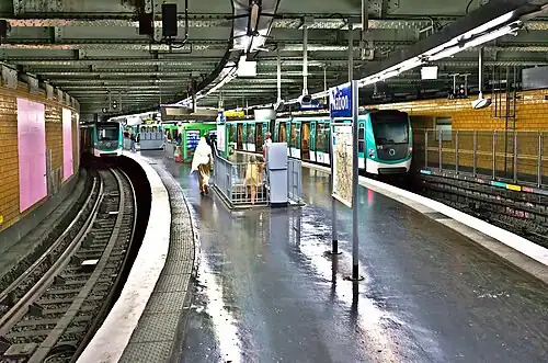 Station de métro Nation de la ligne 2 (terminus).