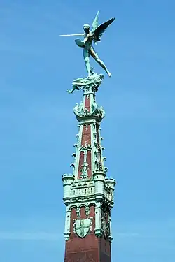 Pierre Braecke. Saint Michel terrassant le dragon.