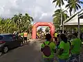 Ligne de départ de la trace du glouglou du 15 juin 2025 à la plage de Rifflet.