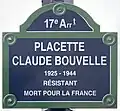 Placette Claude-Bouvelle.