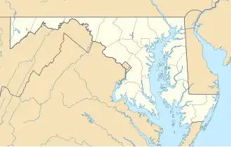 voir sur la carte du Maryland