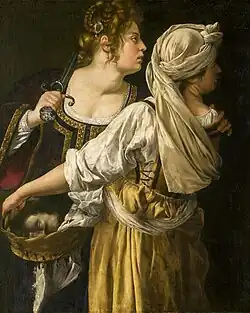 Artemisia Gentileschi, Judith et sa servante, vers 1615 – Galerie Palatine, Florence.