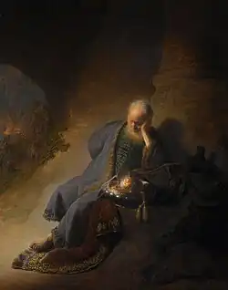 Jérémie pleurant la destruction de Jérusalem, Rembrandt