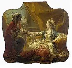 Une sultane buvant du café, Carle Van Loo. Musée de l'Ermitage.