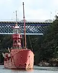 Le bateau-feu Scarweather.