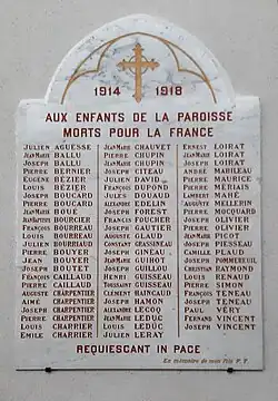 Monument aux morts.
