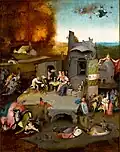 Jérôme Bosch Les Tentations de Saint Antoine 1500
