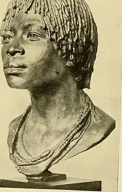 Ward, Femme d'Afrique centrale, bronze, dans A voice from the Congo, 1910.