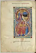 Genèse, création du ciel et de la terre, f.2v