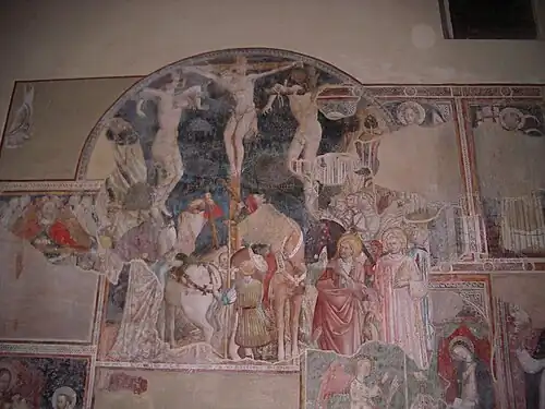 Crucifixion, fresque.