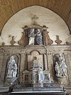 Retable de la Visitation du maître-autel.