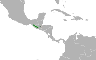 Description de l'image Oreophasis derbianus map.svg.