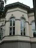 Château de Letná - détail de la façade