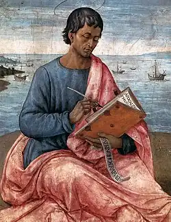 Saint Jean à Patmos, 1480-1485, Beaux-Arts, Budapest.