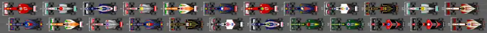 Schéma de la grille de départ du Grand Prix d'Allemagne 2012
