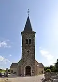 L'église Notre-Dame. Vue sud-ouest.