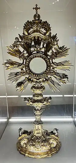 Maître lombard, ostensoir XVIIIe&nbsp;siècle.