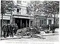 Dégâts après l'explosion du restaurant Véry au no&nbsp;22, le 25 avril 1892.