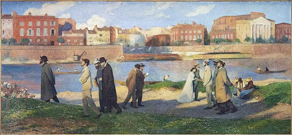 Les Bords de la Garonne. Les promeneurs ou Les rêveurs