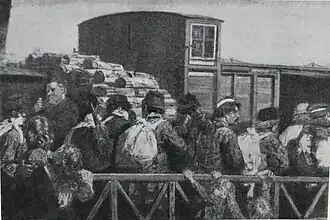 Soldats au débarcadère, Musée de Poltova (Ukraine).