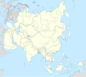 voir sur la carte d’Asie