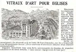 Page de revue, avec gravure