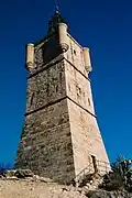 Tour de l'horloge en hiver.