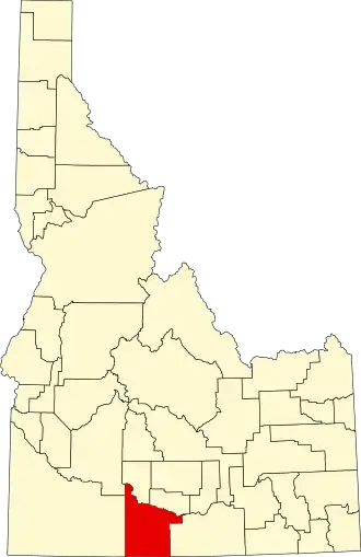 Localisation de Comté de Twin Falls(Twin Falls County)