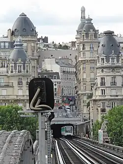 Vue depuis la station Bir-Hakeim.