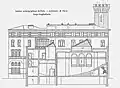 Plan en coupe de l'Institut océanographique.