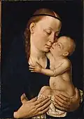 Dieric Bouts, Vierge à l'Enfant, vers 1455-1460, 21,6&nbsp;×&nbsp;16,5&nbsp;cm, Metropolitan Museum of Art[24].