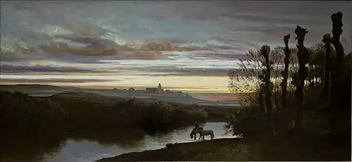Les Vapeurs du soir, paysage (vers 1870), palais des Beaux-Arts de Lille