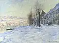 Coucher de soleil sur la neige à Lavacourt Claude Monet, 1879-1880