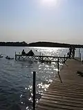 Le lac de Powidz à Giewartów.