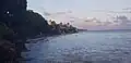 Plage de la Datcha à la tombée de la nuit
