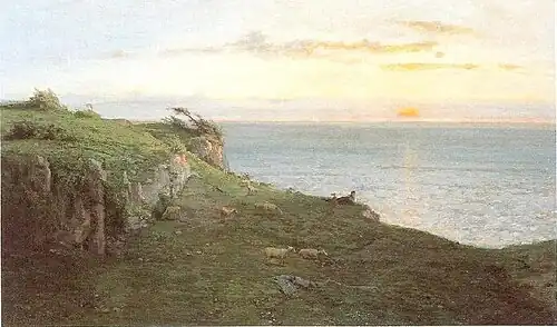 La Mer au soleil couchant : Fécamp, Bourg-en-Bresse, musée de Brou.