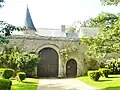 L'entrée du manoir.