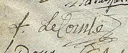 signature de Félix Lecomte