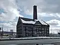 Façade nord en hiver.