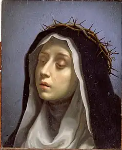 Ste Catherine de Sienne, 1665-1670 Dulwich Picture Gallery.