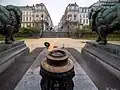 La tombe du Soldat inconnu faisant face à la rue du Congrès.