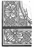 Détail de la bordure par Viollet le Duc.