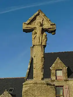 Représentation du Christ en croix.
