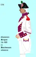 13e régiment d’infanterie de ligne de 1791 à 1792