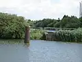 Hertogswetering, entrée du siphon au-dessous du Burgemeester Delenkanaal