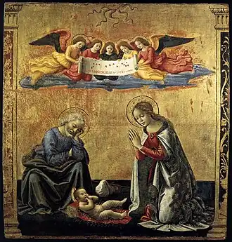 Nativité, 1492 Pinacothèque vaticane.